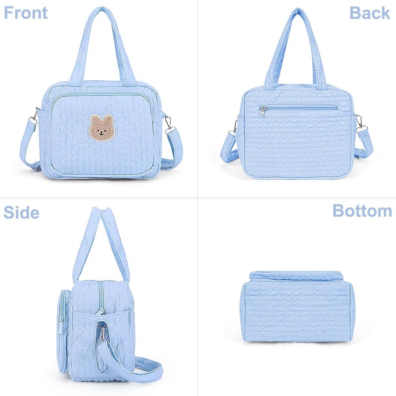 Lushandy Baby Diaper Bag Tote, Mommy Bag Cute Diaper Bags Crossbody Baby Bags for Girl Pañaleras Para Bebe - Image 5